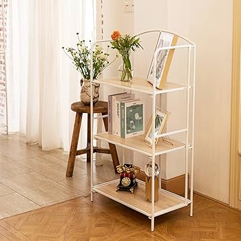 Amazon.com: Crofy No Assembly Folding Bookshelf for Living Room, 3